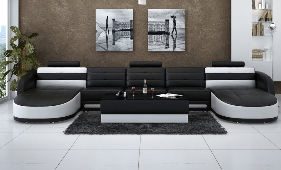 Nova - U2 Leather Sofa Lounge Set